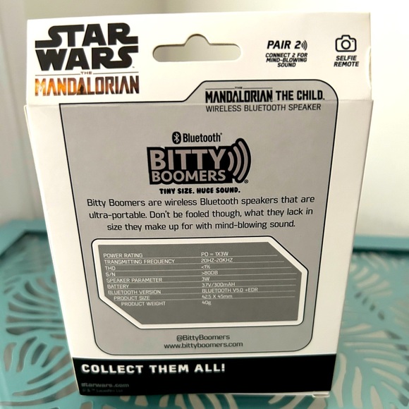 Bitty Boomers Star Wars The Mandalorian: Grogu - Mini Bluetooth Speaker - Picture 2 of 2